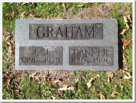 Grave Marker of John and Danner Graham